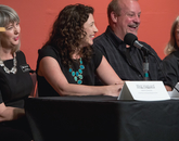 Monday's news conference at UAMA included (from left) interim museum director Meg Hagyard, curator Olivia Miller, New Mexico antiques dealer David Van Auker and conservator Nancy Odegaard. (Photo: John de Dios/UANews) Monday's news conference at UAMA included (from left) interim museum director Meg Hagyard, curator Olivia Miller, New Mexico antiques dealer David Van Auker and conservator Nancy Odegaard. (Photo: John de Dios/UANews)